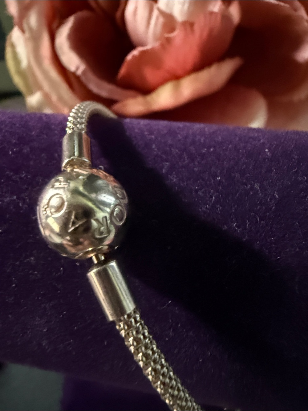 Pandora Rose Mesh Moments Bracelet